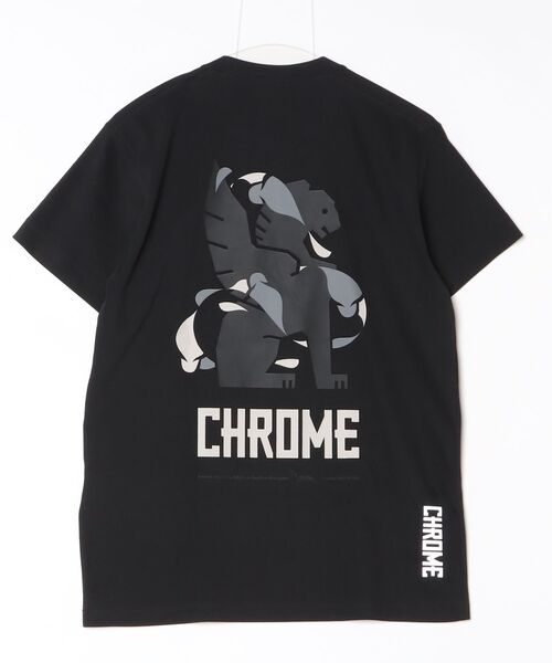 CHROME(クローム)の「CHROME/クローム LOGO LTD CAVE MHAK VER.1(Tシャツ/カットソー・メンズ・ブラック・S)」の2枚目の写真