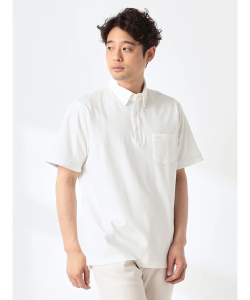 McGREGOR（マックレガー）の「シルケットポンチポロ（ポロシャツ・メンズ・ブラウン/アイボリー・M/L/XL）」の2枚目の写真