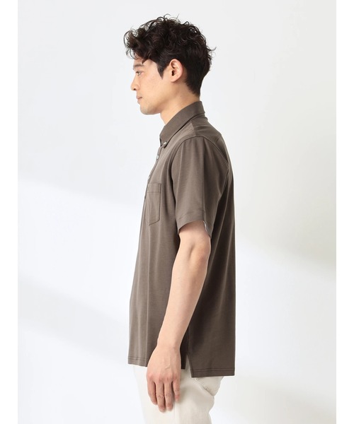 McGREGOR（マックレガー）の「シルケットポンチポロ（ポロシャツ・メンズ・ブラウン/アイボリー・M/L/XL）」の5枚目の写真