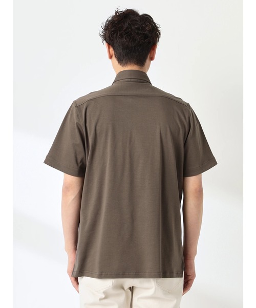 McGREGOR（マックレガー）の「シルケットポンチポロ（ポロシャツ・メンズ・ブラウン/アイボリー・M/L/XL）」の6枚目の写真