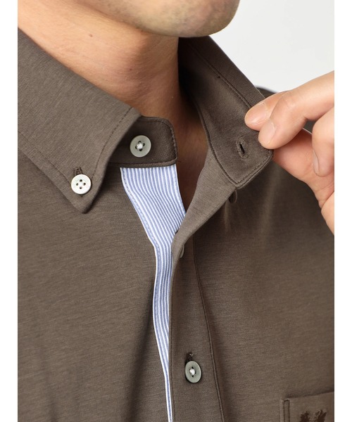 McGREGOR（マックレガー）の「シルケットポンチポロ（ポロシャツ・メンズ・ブラウン/アイボリー・M/L/XL）」の13枚目の写真