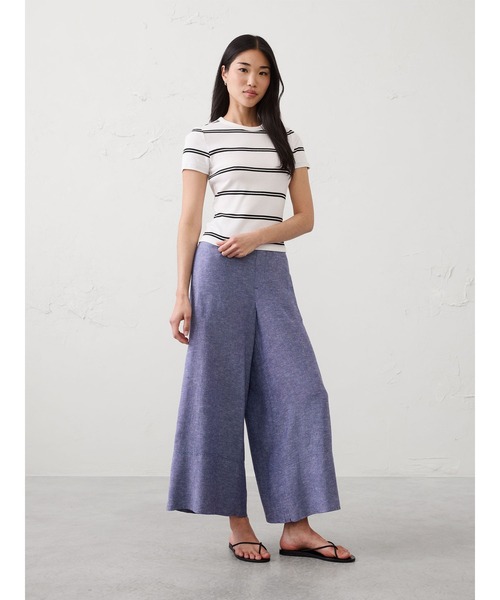 BANANA REPUBLIC FACTORY STORE(バナナリパブリック ファクトリーストア)の「BANANA REPUBLIC FACTORY STORE ハイライズ リネンブレンド ワイドレッグ クロップド プルオンパンツ(その他パンツ・レディース・ホワイト系その他/ブラウン/グリーン/ホワイト/ブルー・S/XS/L/M)」の16枚目の写真