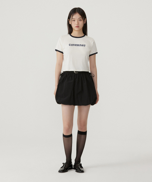 COVERNAT WOMAN(カバーナットウーマン)の「ウーマンクロップクーパーロゴリンガーTシャツアイボリー(Tシャツ/カットソー・レディース・その他・WS/WM)」の11枚目の写真