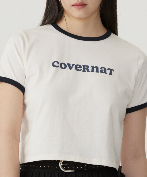 COVERNAT WOMAN(カバーナットウーマン)の「ウーマンクロップクーパーロゴリンガーTシャツアイボリー(Tシャツ/カットソー・レディース・その他・WS/WM)」の8枚目の写真