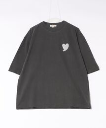【Revo.】ハートエンブロイ ピグメント加工 SS Tee