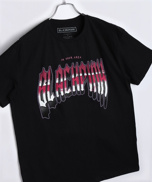 ROCK-OFF(ロックオフ)の「ROCKOFF オーバーサイズ ブラックピンク / BLACK PINK グラフィック 半袖Tシャツ フォトプリント ロゴT K-POP 韓国ファッション(Tシャツ/カットソー・メンズ・ホワイト/ブラック/ブラック系その他2/ブラック系その他・M/L/XL)」の3枚目の写真