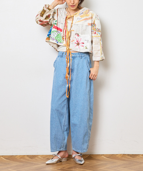 Bonum(ボナム)の「ライトデニムバレルデニムパンツ(デニムパンツ・レディース・コバルトブルー・LARGE/MEDIUM)」の19枚目の写真