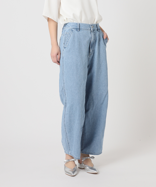 Bonum(ボナム)の「ライトデニムバレルデニムパンツ(デニムパンツ・レディース・コバルトブルー・LARGE/MEDIUM)」の2枚目の写真