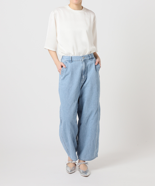 Bonum(ボナム)の「ライトデニムバレルデニムパンツ(デニムパンツ・レディース・コバルトブルー・LARGE/MEDIUM)」の3枚目の写真