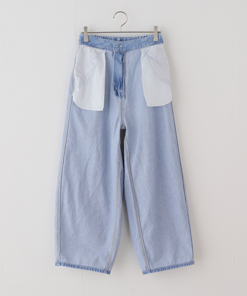 Bonum(ボナム)の「ライトデニムバレルデニムパンツ(デニムパンツ・レディース・コバルトブルー・LARGE/MEDIUM)」の13枚目の写真