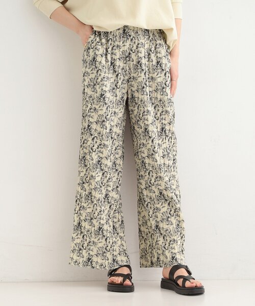 SHOO・LA・RUE（シューラルー）の「【S-LL/柄が選べる】ウエストゴムでらくちん 上品な光沢感　大人プリーツイージーパンツ（その他パンツ・レディース・ブラック系3/アイボリー系6/ブラック/ネイビー系5・02/03/04/01）」の17枚目の写真