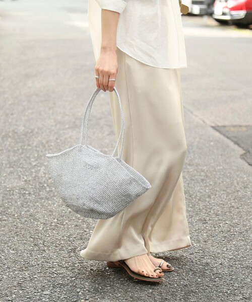 The Bagmati（ザバグマティ）の「【BAGMATI/ バグマティ】バケットメタリックカゴ（かごバッグ・レディース・シルバー・FREE）」の2枚目の写真