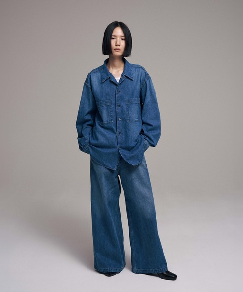 superNova.（スーパーノヴァ）の「Baggy jeans Old vintage wash（デニムパンツ・メンズ・インディゴブルー・SMALL/MEDIUM）」の3枚目の写真