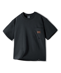 レザーパッチポケットピグメントクロップ半袖Tシャツ4Color GT-380