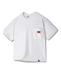 レザーパッチポケットピグメントクロップ半袖Tシャツ4Color GT-380