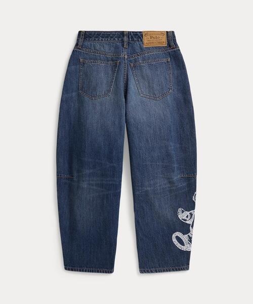 POLO RALPH LAUREN CHILDRENSWEAR（ポロ ラルフ ローレン チルドレンズウェア）の「カーブド テーパード Polo ベア ジーンズ（デニムパンツ・キッズ・ブルー・16/10/7/14）」の5枚目の写真