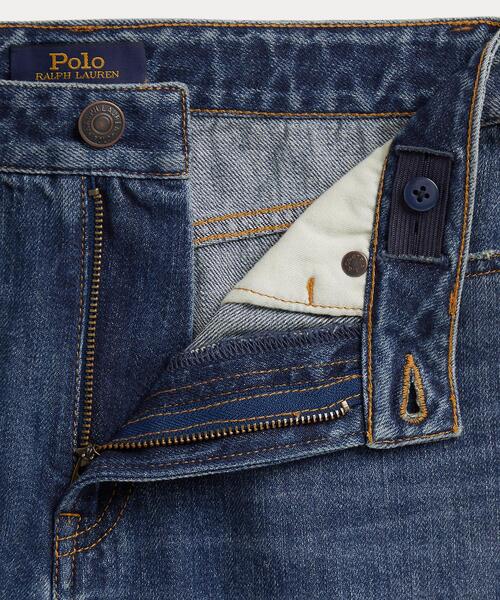 POLO RALPH LAUREN CHILDRENSWEAR（ポロ ラルフ ローレン チルドレンズウェア）の「カーブド テーパード Polo ベア ジーンズ（デニムパンツ・キッズ・ブルー・16/10/7/14）」の4枚目の写真
