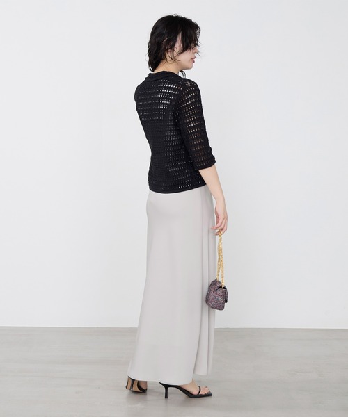 Traditional Weatherwear（トラディショナルウェザーウェア）の「【Traditional Weatherwear】ニットレースカーディガン（ニット/セーター・レディース・ブラック/アイボリー・S）」の16枚目の写真