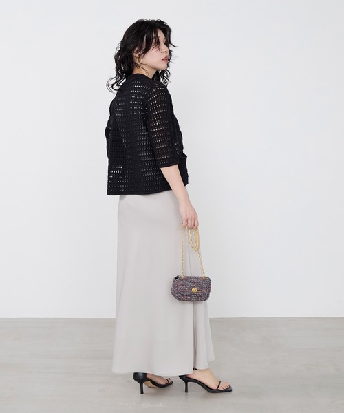 Traditional Weatherwear（トラディショナルウェザーウェア）の「【Traditional Weatherwear】ニットレースカーディガン（ニット/セーター・レディース・ブラック/アイボリー・S）」の17枚目の写真