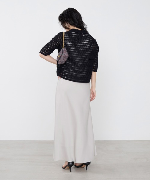 Traditional Weatherwear（トラディショナルウェザーウェア）の「【Traditional Weatherwear】ニットレースカーディガン（ニット/セーター・レディース・ブラック/アイボリー・S）」の18枚目の写真