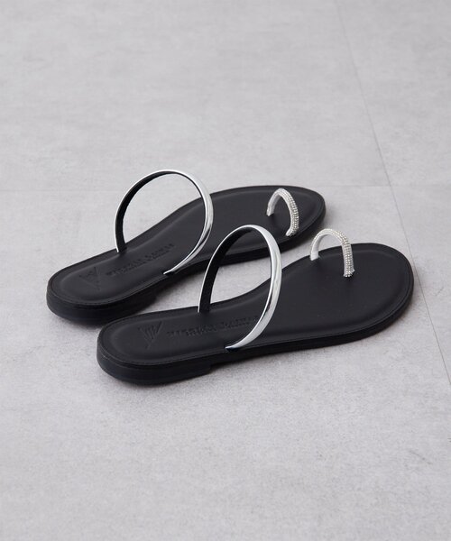 NICOLAS LAINAS(ニコラスライナス)の「<WEB限定サイズ有>【NICOLAS LAINAS】別注トングフラットサンダル(サンダル・レディース・ブラック/ブラウン・37/38/39/36)」の6枚目の写真