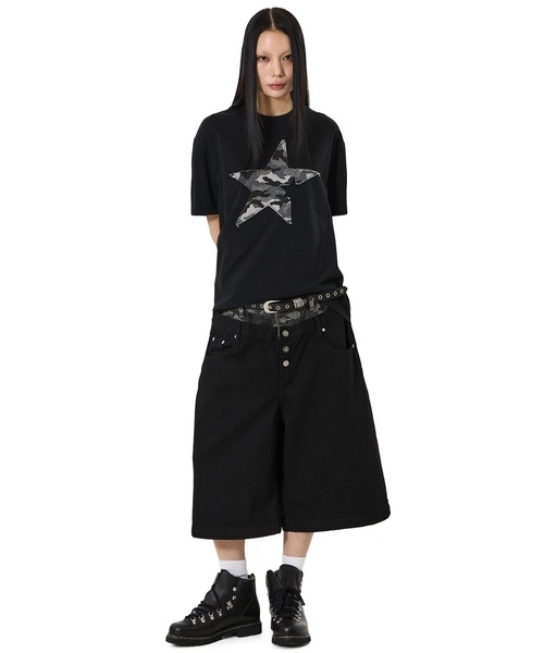 OY(オーワイ)の「『OY/オーワイ』CAMO STAR PATCH TEE /カモスターパッチTシャツ(Tシャツ/カットソー・メンズ・ホワイト/ブラック・M/L)」の13枚目の写真