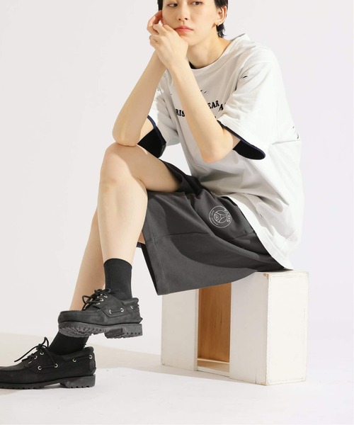 PARIS SAINT-GERMAIN(パリサンジェルマン)の「【Paris Saint-Germain / パリ・サン=ジェルマン】 JP METALIC LOGO SHORTS(その他パンツ・メンズ・チャコールグレー/ブラック/グリーン/ホワイト・LARGE/MEDIUM/SMALL)」の3枚目の写真