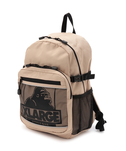 XLARGE ブラックリュック メッシュポケット付き　お値下げ Dickies デイパック メッシュ ポケット付 ポリ ディッキーズ スクール