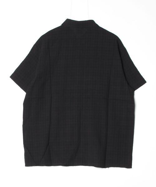 Vini(ヴィニ)の「ビンテージチェック フロントポケットハーフシャツ(Tシャツ/カットソー・メンズ・ブラック/ネイビー/ブラウン・MEDIUM/LARGE)」の4枚目の写真