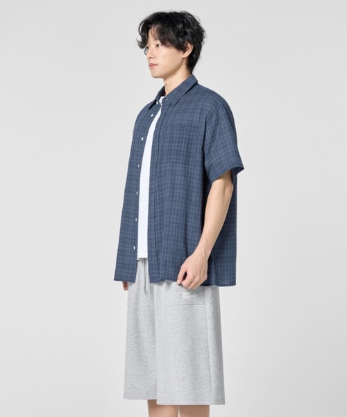 Vini(ヴィニ)の「ビンテージチェック フロントポケットハーフシャツ(Tシャツ/カットソー・メンズ・ブラック/ネイビー/ブラウン・MEDIUM/LARGE)」の9枚目の写真