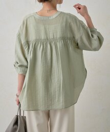 Jena espace merveilleux | バックギャザーシアーシャツ(シャツ/ブラウス)