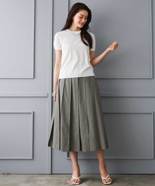 MICHEL KLEIN（ミッシェル・クラン）の「[アンサンブル対応]シアープルオーバー（ニット/セーター・レディース・ライラック/ブルー・38/40）」の16枚目の写真