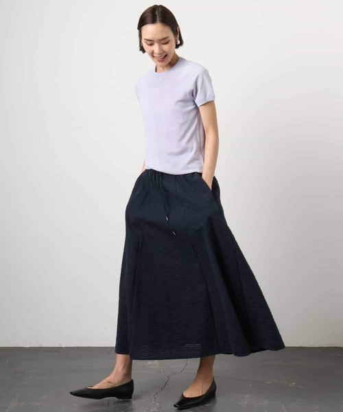 MICHEL KLEIN（ミッシェル・クラン）の「[アンサンブル対応]シアープルオーバー（ニット/セーター・レディース・ライラック/ブルー・38/40）」の22枚目の写真