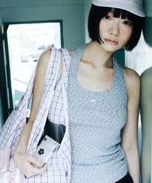 SIWEOL107（シウォル107）の「KAWAII Halter Sleeveless (Melange Grey)（Tシャツ/カットソー）」