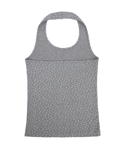 SIWEOL107（シウォル107）の「KAWAII Halter Sleeveless (Melange Grey)（Tシャツ/カットソー・レディース・ミックスグレー・FREE）」の3枚目の写真