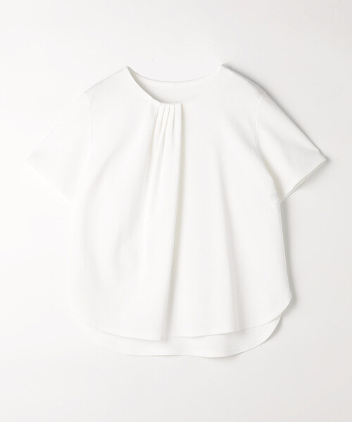 K.T KIYOKO TAKASE(キヨコタカセ)の「コットン強撚ポンチ ドレープタックシャツ(Tシャツ/カットソー・レディース・サックスブルー/ホワイト/ブラウン・9号)」の21枚目の写真