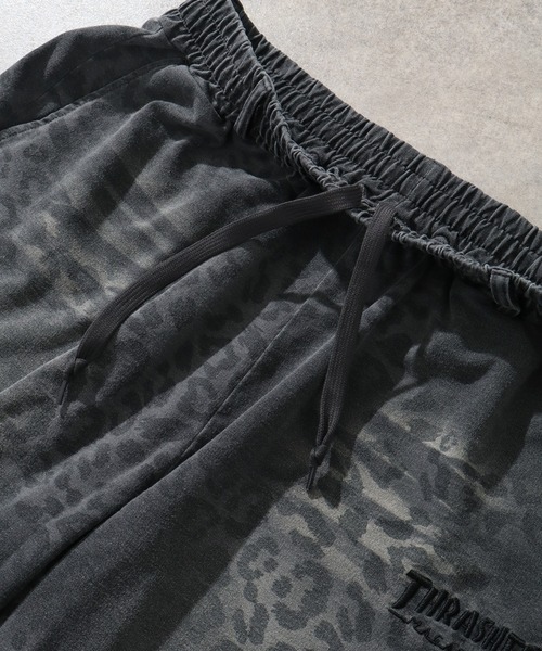 THRASHER(スラッシャー)の「【THRASHER/スラッシャー】スプレーライク加工 レオパード柄 ショーパン(スウェットパンツ・メンズ・ブラック/ブルー/アッシュグレー・XL/L/M)」の6枚目の写真