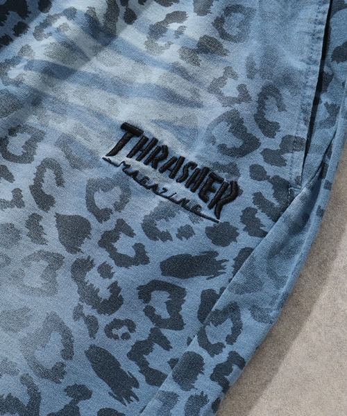 THRASHER(スラッシャー)の「【THRASHER/スラッシャー】スプレーライク加工 レオパード柄 ショーパン(スウェットパンツ・メンズ・ブラック/ブルー/アッシュグレー・XL/L/M)」の15枚目の写真