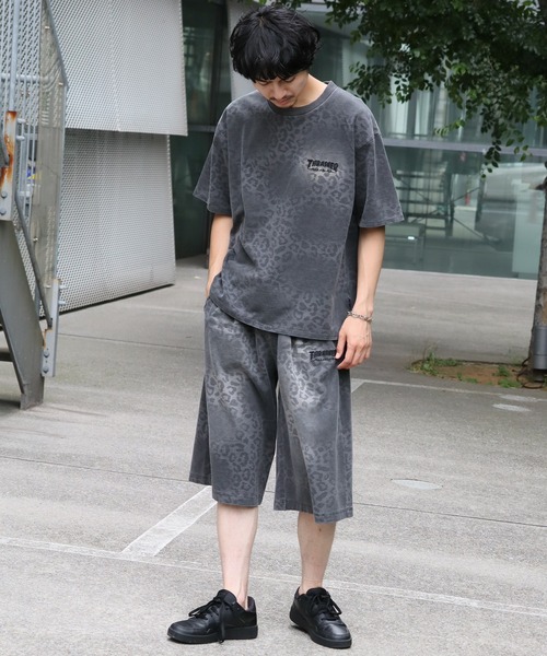 THRASHER(スラッシャー)の「【THRASHER/スラッシャー】スプレーライク加工 レオパード柄 ショーパン(スウェットパンツ・メンズ・ブラック/ブルー/アッシュグレー・XL/L/M)」の20枚目の写真