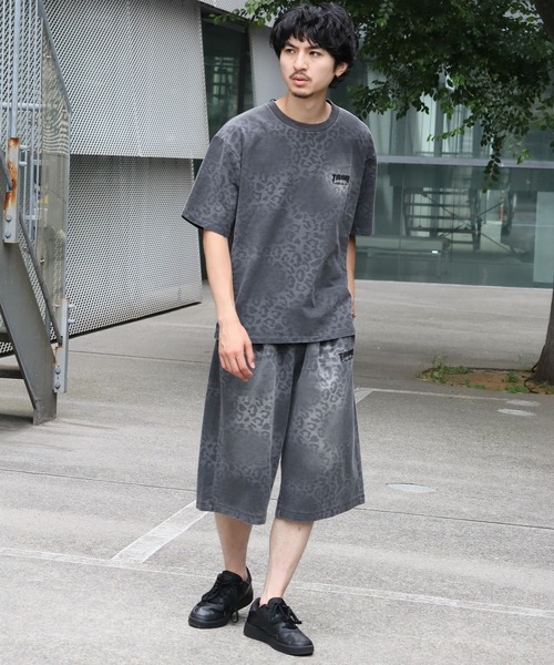 THRASHER(スラッシャー)の「【THRASHER/スラッシャー】スプレーライク加工 レオパード柄 ショーパン(スウェットパンツ・メンズ・ブラック/ブルー/アッシュグレー・XL/L/M)」の21枚目の写真