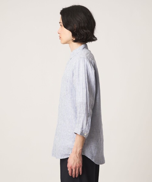 A DAY IN THE LIFE UNITED ARROWS(アデイインザライフユナイテッドアローズ)の「リネン シャンブレー ジャスト 7分袖 シャツ<A DAY IN THE LIFE>(シャツ/ブラウス・メンズ・ライトブルー/その他1/ナチュラル・L/XL/M/S)」の14枚目の写真