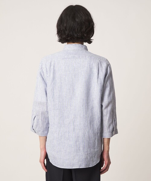 A DAY IN THE LIFE UNITED ARROWS(アデイインザライフユナイテッドアローズ)の「リネン シャンブレー ジャスト 7分袖 シャツ<A DAY IN THE LIFE>(シャツ/ブラウス・メンズ・ライトブルー/その他1/ナチュラル・L/XL/M/S)」の15枚目の写真