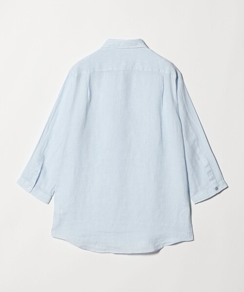 A DAY IN THE LIFE UNITED ARROWS(アデイインザライフユナイテッドアローズ)の「リネン シャンブレー ジャスト 7分袖 シャツ<A DAY IN THE LIFE>(シャツ/ブラウス・メンズ・ライトブルー/その他1/ナチュラル・L/XL/M/S)」の4枚目の写真