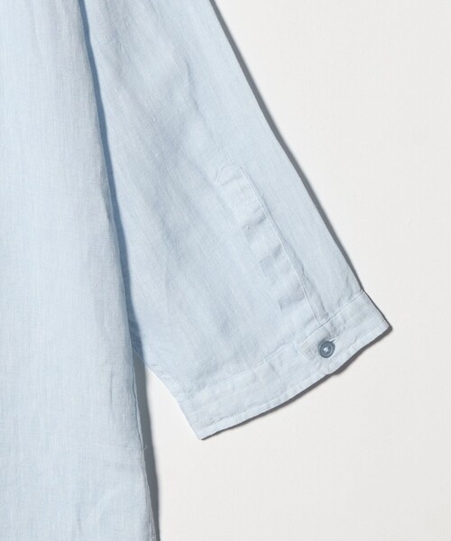 A DAY IN THE LIFE UNITED ARROWS(アデイインザライフユナイテッドアローズ)の「リネン シャンブレー ジャスト 7分袖 シャツ<A DAY IN THE LIFE>(シャツ/ブラウス・メンズ・ライトブルー/その他1/ナチュラル・L/XL/M/S)」の6枚目の写真