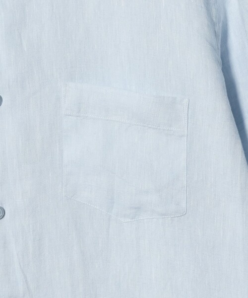 A DAY IN THE LIFE UNITED ARROWS(アデイインザライフユナイテッドアローズ)の「リネン シャンブレー ジャスト 7分袖 シャツ<A DAY IN THE LIFE>(シャツ/ブラウス・メンズ・ライトブルー/その他1/ナチュラル・L/XL/M/S)」の7枚目の写真