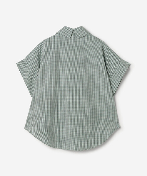 GALLEGO DESPORTES（ギャレゴデスポート）の「GALLEGO DESPORTES | コットン ショートスリーブシャツ GREEN CHECK WOMEN（シャツ/ブラウス・レディース・グリーン系その他・S）」の11枚目の写真