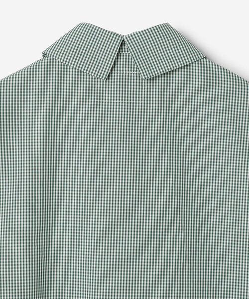GALLEGO DESPORTES（ギャレゴデスポート）の「GALLEGO DESPORTES | コットン ショートスリーブシャツ GREEN CHECK WOMEN（シャツ/ブラウス・レディース・グリーン系その他・S）」の9枚目の写真