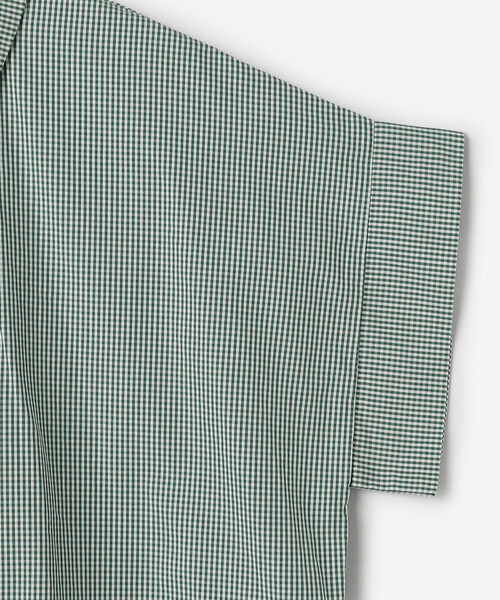 GALLEGO DESPORTES（ギャレゴデスポート）の「GALLEGO DESPORTES | コットン ショートスリーブシャツ GREEN CHECK WOMEN（シャツ/ブラウス・レディース・グリーン系その他・S）」の8枚目の写真