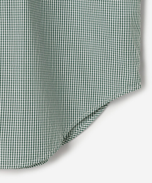 GALLEGO DESPORTES（ギャレゴデスポート）の「GALLEGO DESPORTES | コットン ショートスリーブシャツ GREEN CHECK WOMEN（シャツ/ブラウス・レディース・グリーン系その他・S）」の7枚目の写真