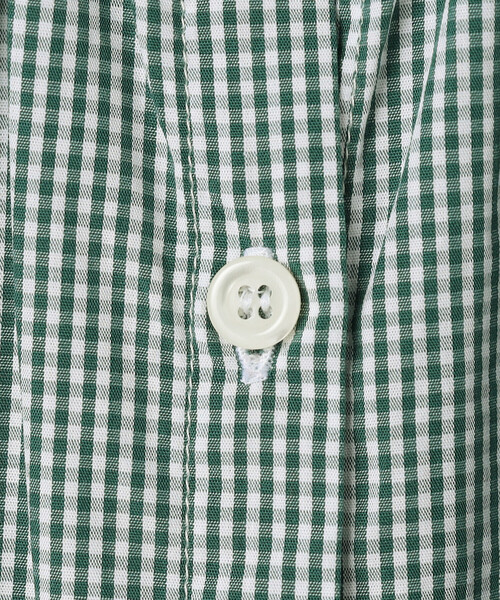 GALLEGO DESPORTES（ギャレゴデスポート）の「GALLEGO DESPORTES | コットン ショートスリーブシャツ GREEN CHECK WOMEN（シャツ/ブラウス・レディース・グリーン系その他・S）」の6枚目の写真